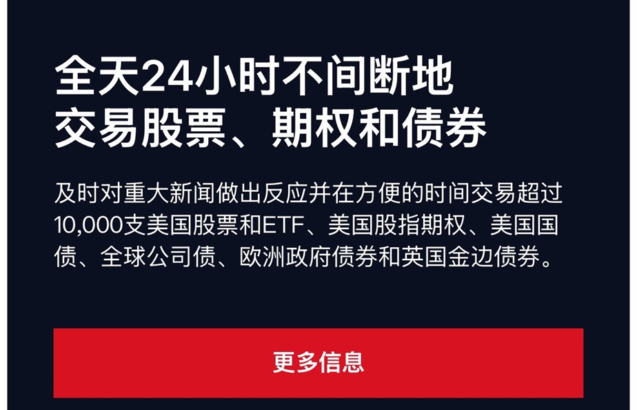 美股最强夜盘：盈透证券全天24小时交易10,000+只美国股票、ETF、期权和债券-图片1